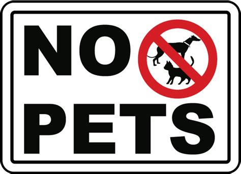 no pet policy order online.